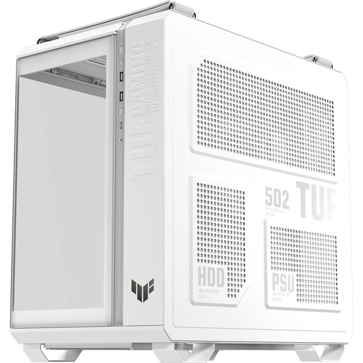 Компьютерный корпус Thermaltake The Tower 500 Snow CA-1X1-00M6WN-00 White,Win,SPCC,Tempered Glass*3,