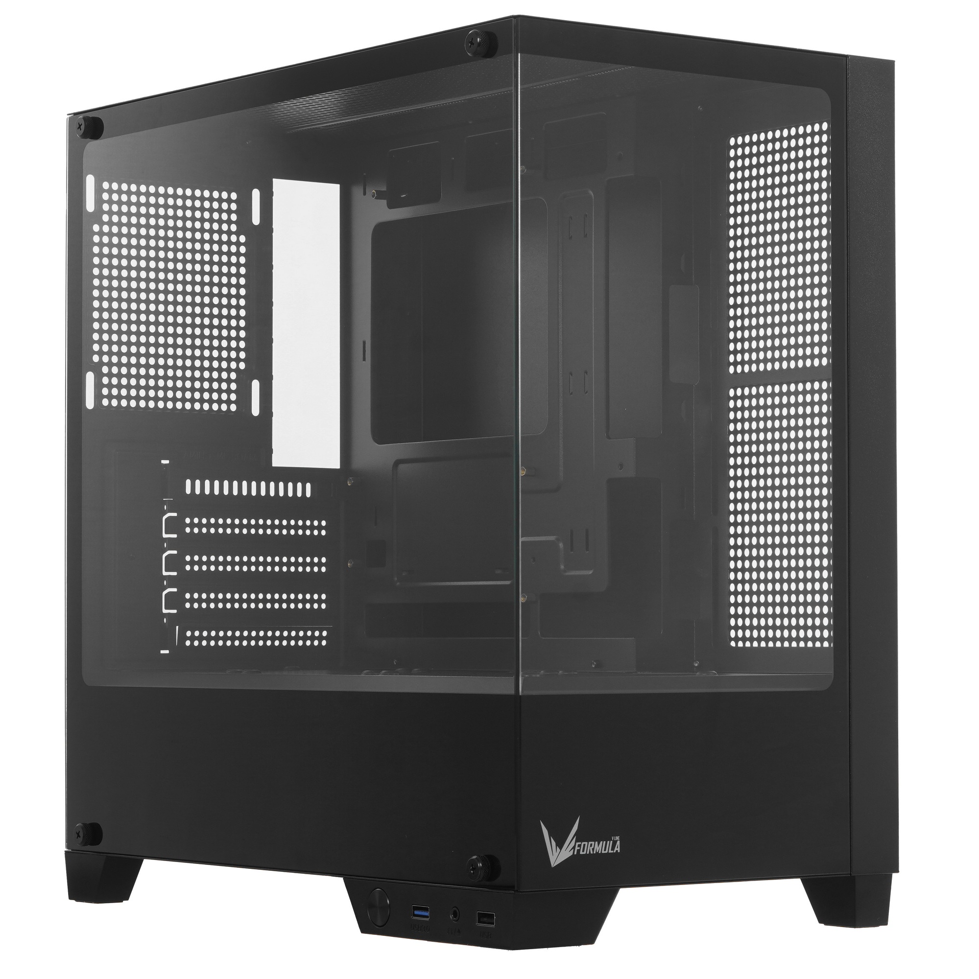 Компьютерный корпус AeroCool / Formula Cristal Z1M черный без БП mATX 2xUSB2.0 1xUSB3.0 audio bott P