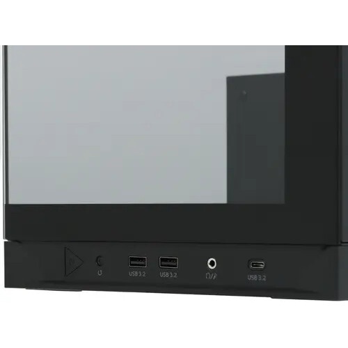Компьютерный корпус XPG INVADER X BLACK (INVADERXMT-BKCWW) Mid-Tower Gaming ATX PC Case with Panoram