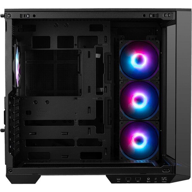 Компьютерный корпус XPG INVADER X BLACK (INVADERXMT-BKCWW) Mid-Tower Gaming ATX PC Case with Panoram