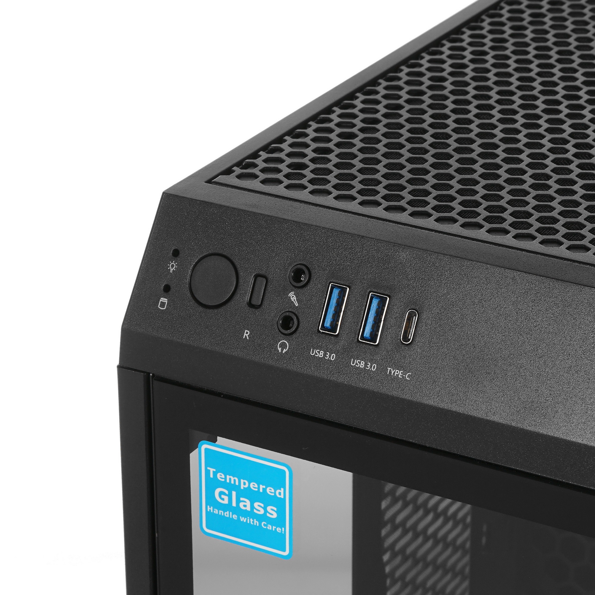 Корпус Thermaltake The Tower 100 черный без БП ATX 2x120mm 2xUSB3.0 1xUSB3.1 audio bott PSU