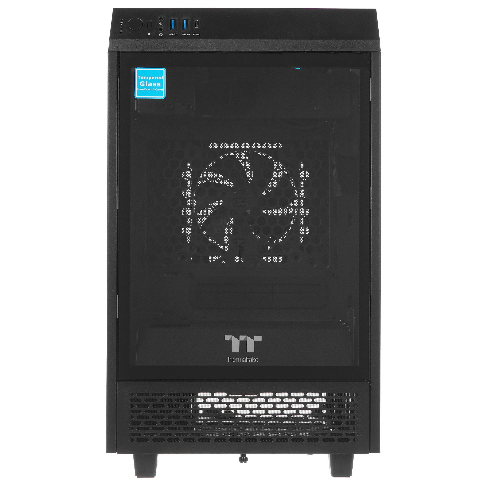 Корпус Thermaltake The Tower 100 черный без БП ATX 2x120mm 2xUSB3.0 1xUSB3.1 audio bott PSU