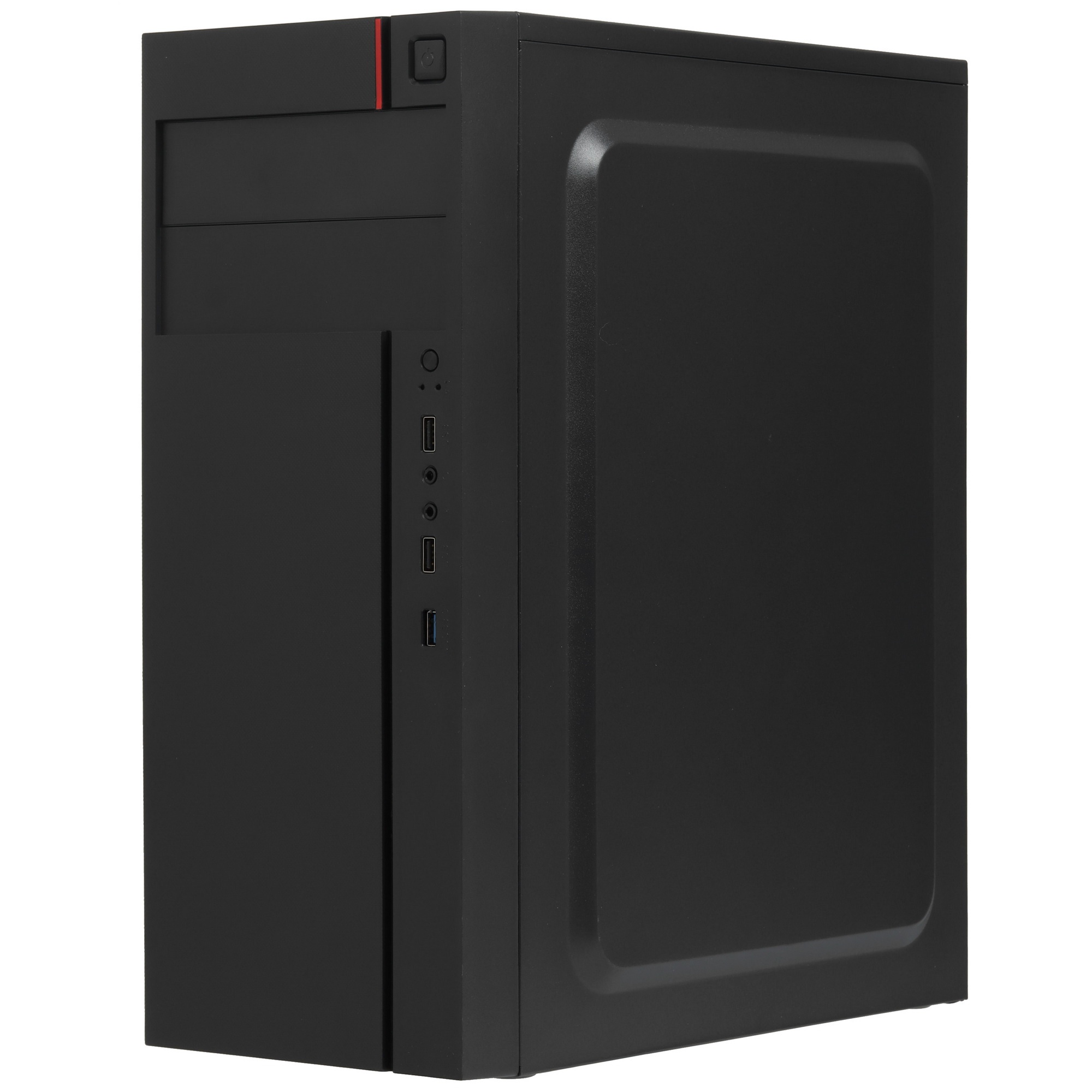Компьютерный корпус Miditower ExeGate AA-440U-AA350 (ATX, AA350 8 см, 2*USB+1*USB3.0, аудио, черный)