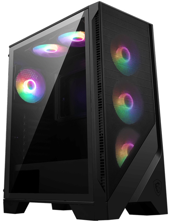 Компьютерный корпус MSI MAG FORGE 120A Mid-Tower, ATX, 2xUSB 3.2, Audio I/O, 6x120mm autoRGB Fan PWM