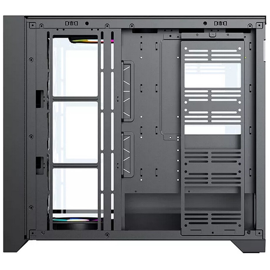 Компьютерный корпус "Lagrange"; ATX, Black, FANS: 120mm ARGB: 3 Top + 1 Rear + HUB. Drive bay int: 3