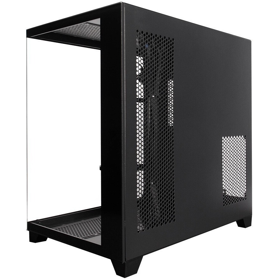 Компьютерный корпус "Lagrange"; ATX, Black, FANS: 120mm ARGB: 3 Top + 1 Rear + HUB. Drive bay int: 3