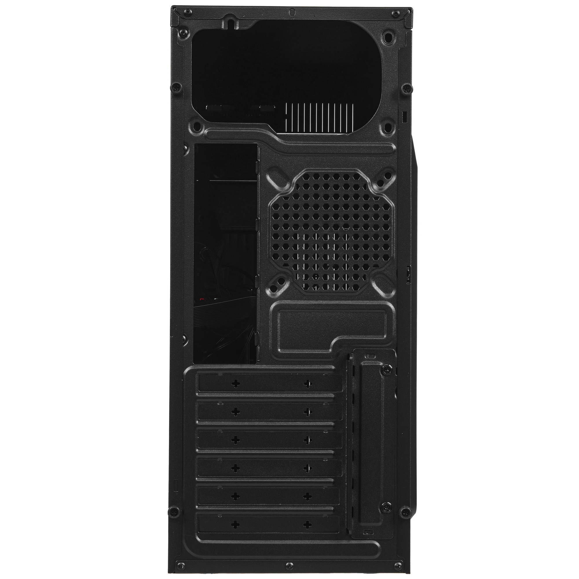 Компьютерный корпус Miditower ExeGate UN-605B Black, ATX, , 2*USB, Audio, замок блокировки к
