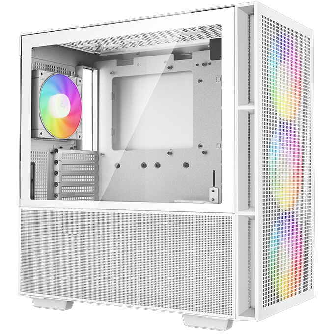 Компьютерный корпус Deepcool MACUBE 110 WH белый без БП ATX 1x120mm 2xUSB3.0 audio bott PSU