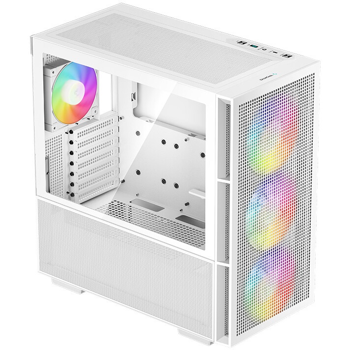 Компьютерный корпус Deepcool MACUBE 110 WH белый без БП ATX 1x120mm 2xUSB3.0 audio bott PSU