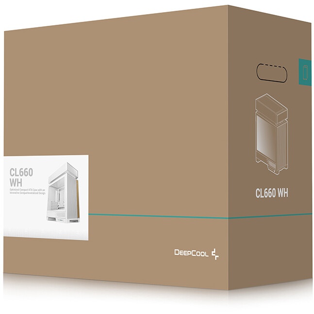 Компьютерный корпус Deepcool MACUBE 110 WH белый без БП ATX 1x120mm 2xUSB3.0 audio bott PSU