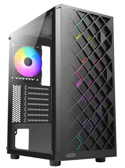 Компьютерный корпус Azza Spectra черный без БП ATX 7x120mm 2x140mm 2xUSB2.0 1xUSB3.0 audio bott PSU