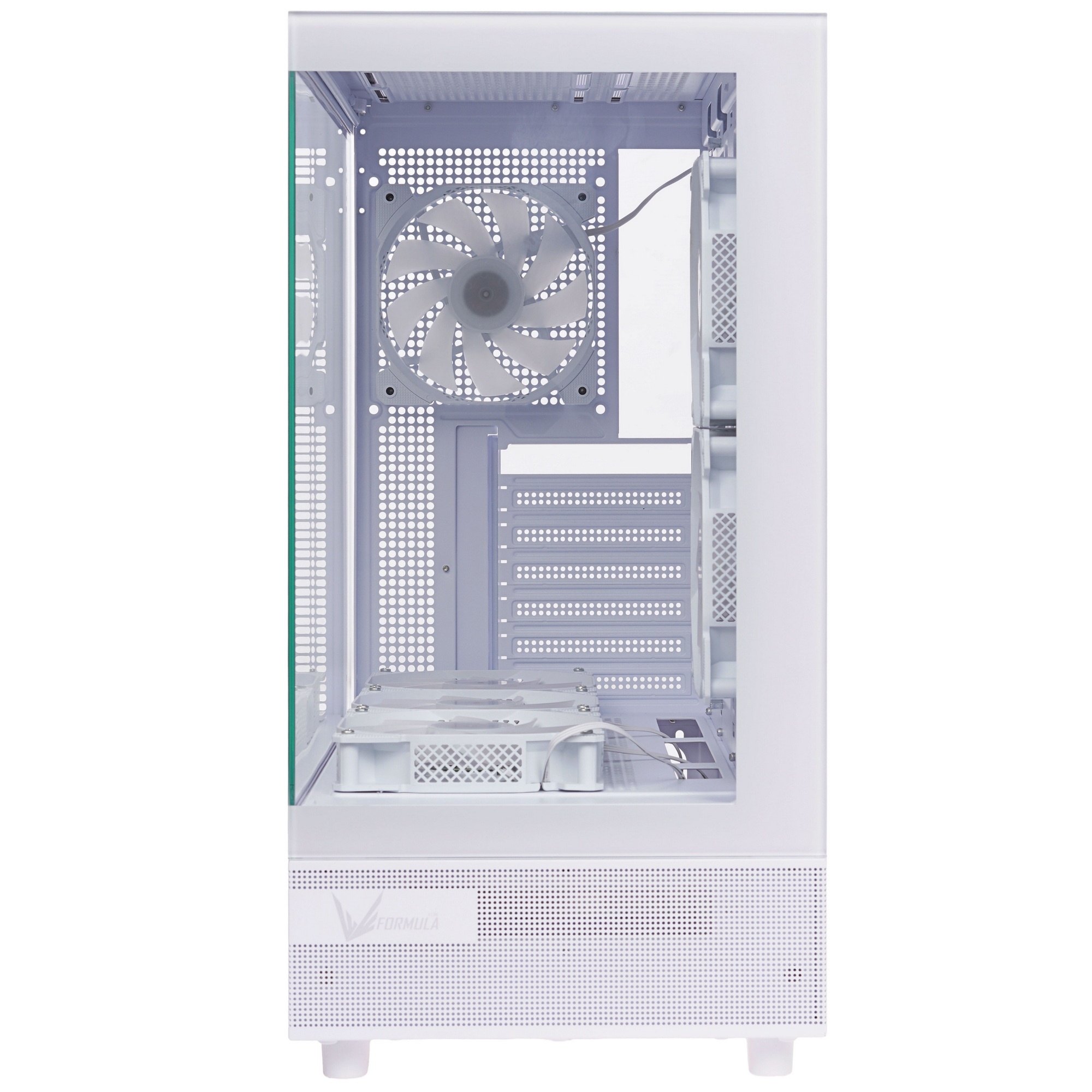 Компьютерный корпус AeroCool / Formula Crystal Z8 COSMIC белый без БП ATX 3x120mm 5x140mm 1xUSB2.0 1