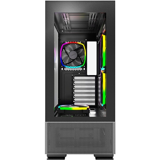 Компьютерный корпус Montech SKY ONE Lite черный без БП ATX 3x120mm 2xUSB3.0 1xUSB3.1 audio bott PSU