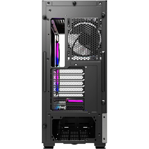 Компьютерный корпус Montech SKY ONE Lite черный без БП ATX 3x120mm 2xUSB3.0 1xUSB3.1 audio bott PSU