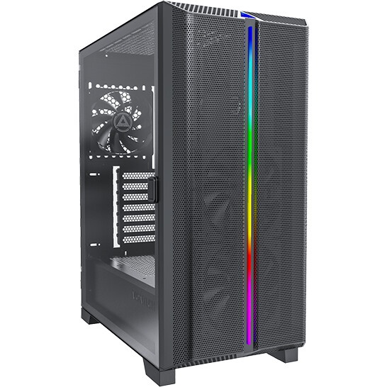 Компьютерный корпус Montech SKY ONE Lite черный без БП ATX 3x120mm 2xUSB3.0 1xUSB3.1 audio bott PSU