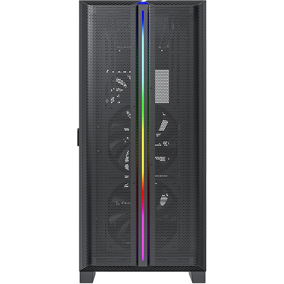 Компьютерный корпус Montech SKY ONE Lite черный без БП ATX 3x120mm 2xUSB3.0 1xUSB3.1 audio bott PSU