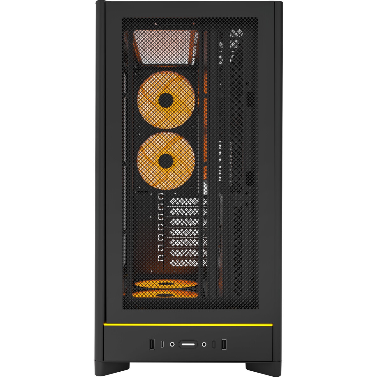 Компьютерный корпус Montech SKY ONE Lite черный без БП ATX 3x120mm 2xUSB3.0 1xUSB3.1 audio bott PSU