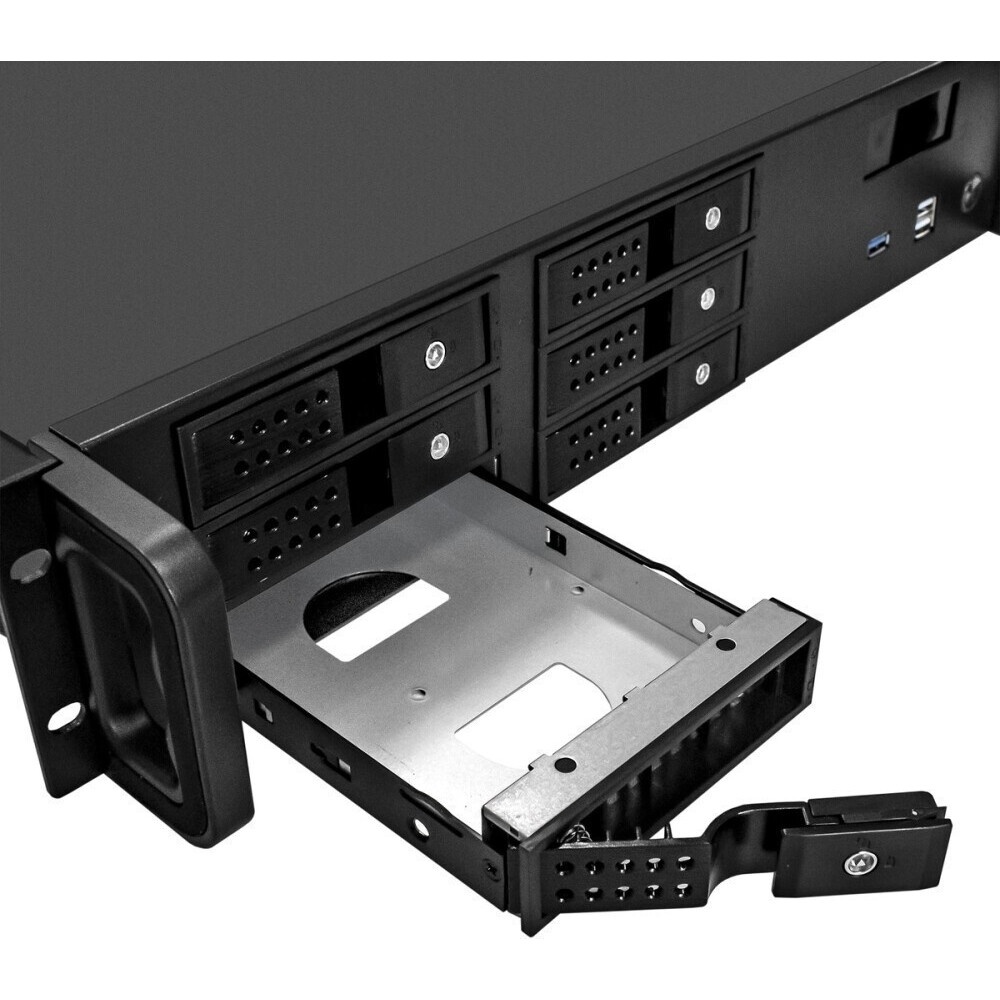Серверный корпус ExeGate EX292584RUS Pro 2U650-HS09 RM 19", высота 2U, глубина 650, БП 2U-600ADS, 9