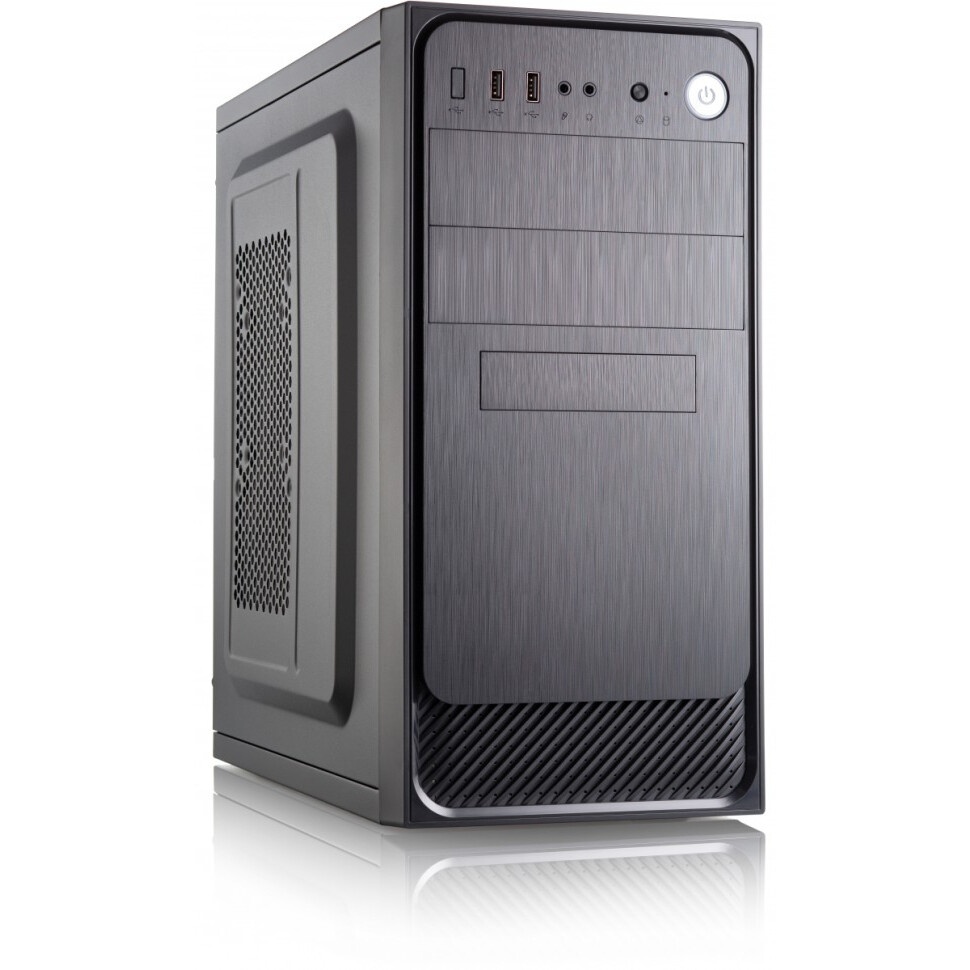 Компьютерный корпус Miditower ExeGate AA-440-AA450 (ATX, AA450 8 см, 2*USB, аудио)