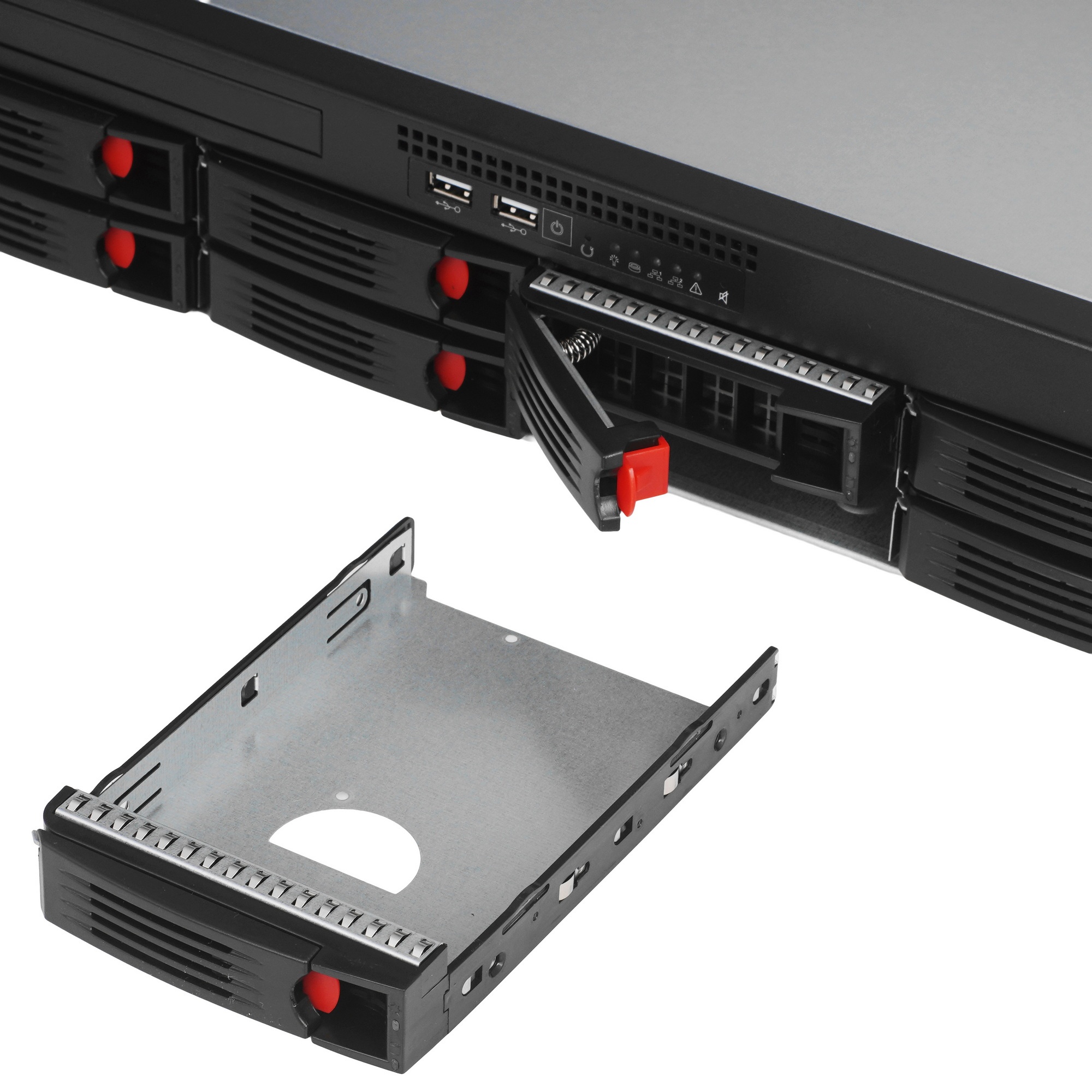 Серверный корпус ExeGate Pro 2U660-HS08 RM 19", высота 2U, глубина 660, БП 2U-800ADS, 8xHotSwap, US