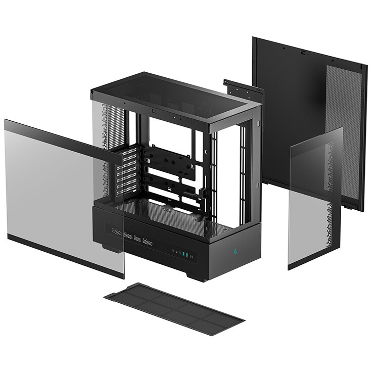 Компьютерный корпус XPG INVADER X BLACK (INVADERXMTWOF-BKCWW) Mid-Tower, Micro-ATX, Mini-ITX, Standa