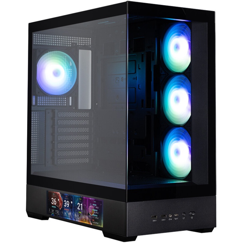 Компьютерный корпус XPG INVADER X BLACK (INVADERXMTWOF-BKCWW) Mid-Tower, Micro-ATX, Mini-ITX, Standa
