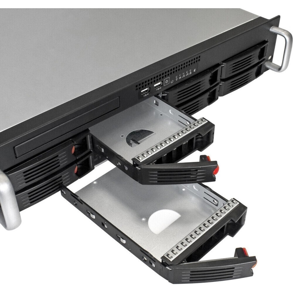 RM14610H02*14451 1U,21.5";,2.5"; 10BAYS,MINI SAS HD+LED PCB+PSU+FAN+USB 3.0 CABLE+2.5"; HDD CAGE MOD