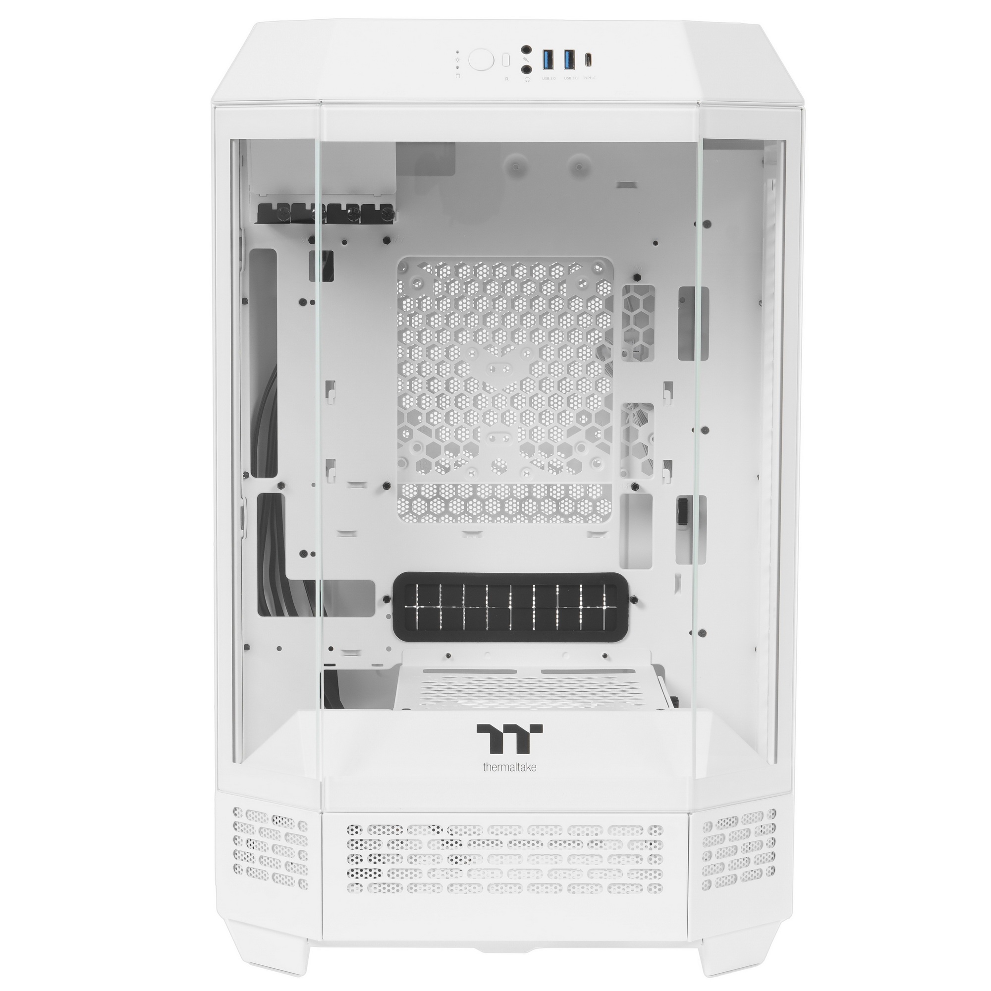 Корпус Thermaltake The Tower 300 Snow белый без БП miniITX 8x120mm 6x140mm 2xUSB3.0 audio bott PSU