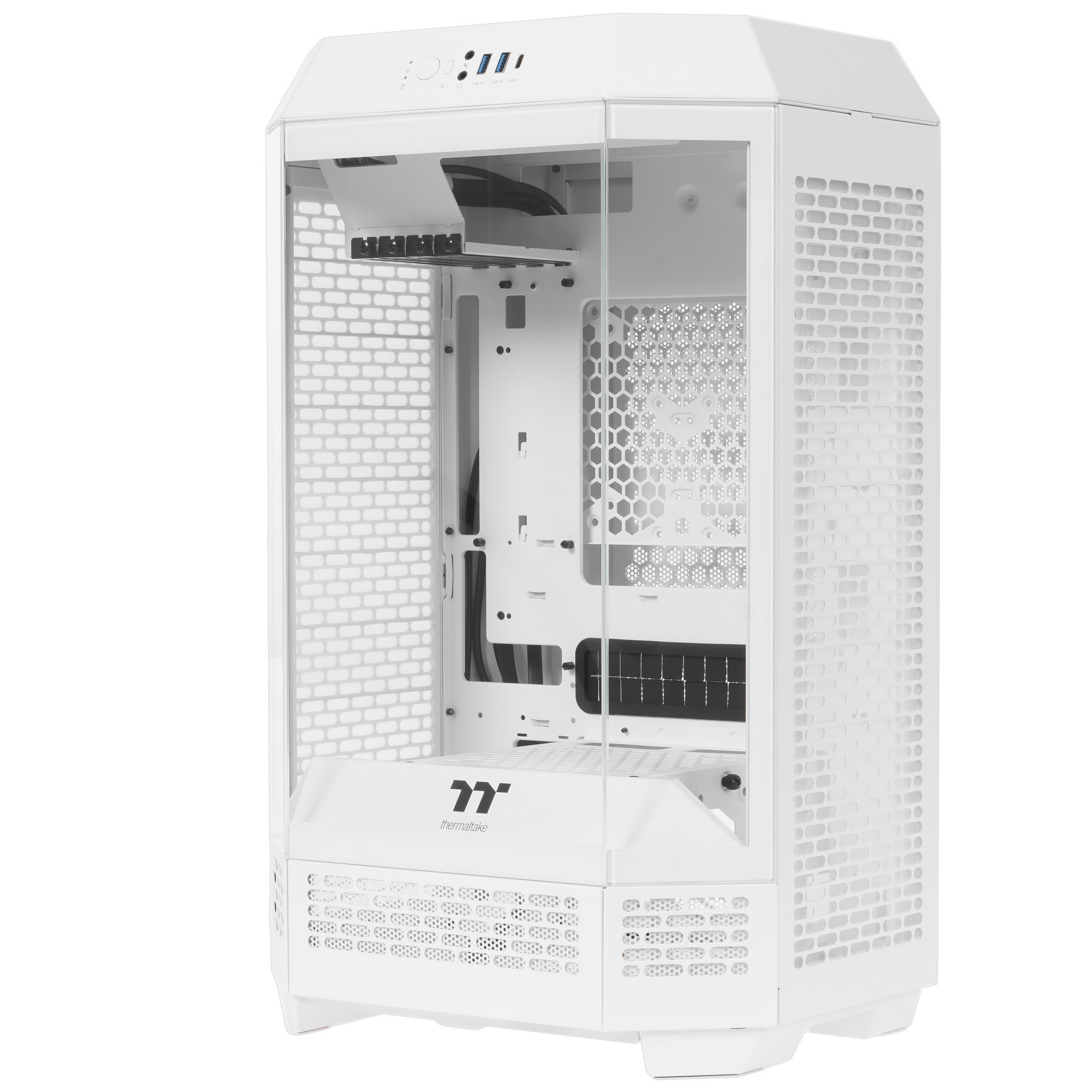 Корпус Thermaltake The Tower 300 Snow белый без БП miniITX 8x120mm 6x140mm 2xUSB3.0 audio bott PSU