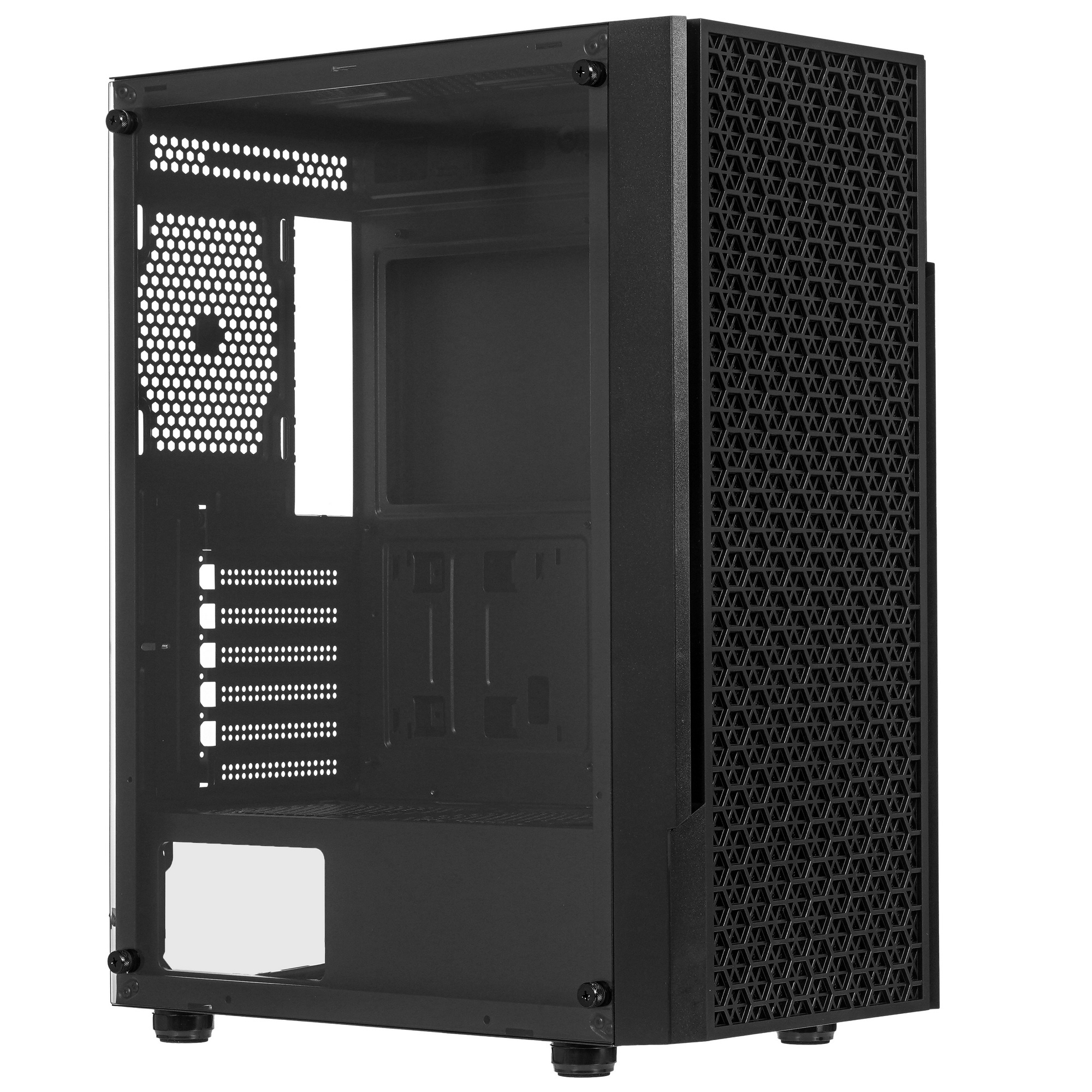 Компьютерный корпус Accord 3312 черный без БП ATX 2xUSB2.0 1xUSB3.0 audio bott PSU