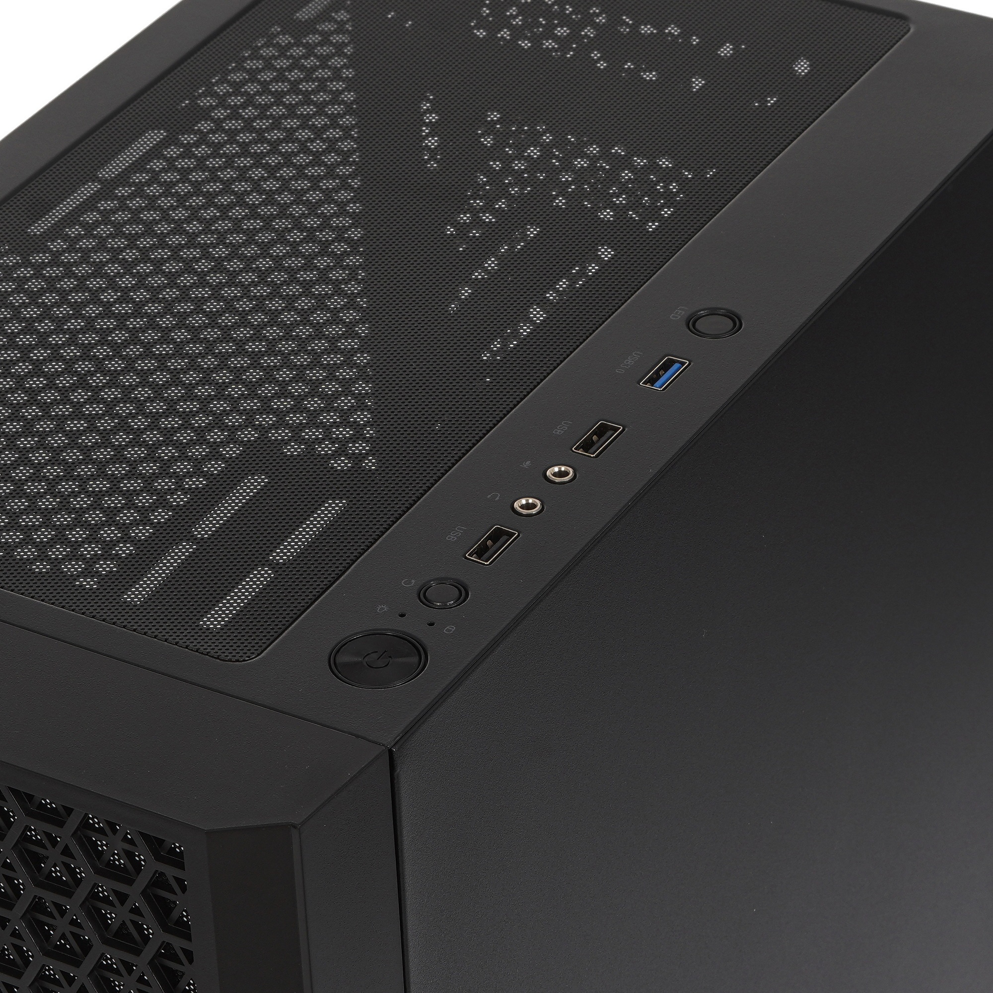 Компьютерный корпус Accord 3312 черный без БП ATX 2xUSB2.0 1xUSB3.0 audio bott PSU