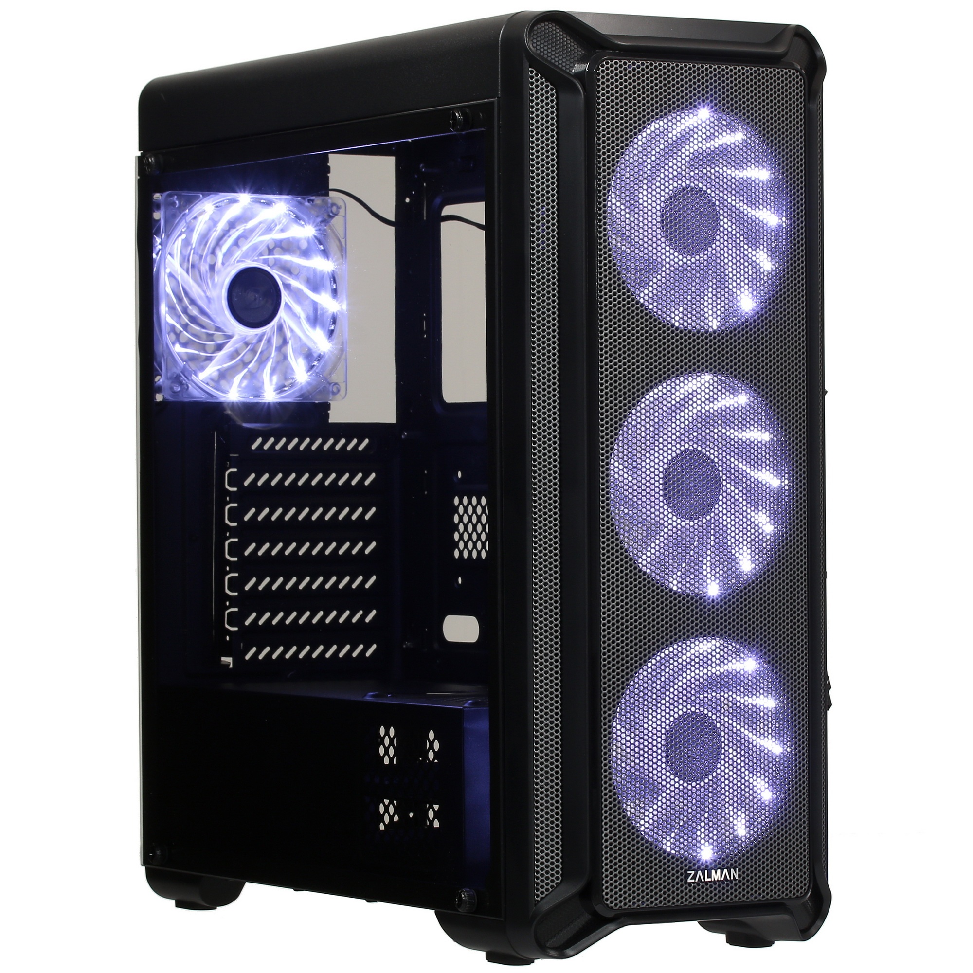 Корпус ZALMAN I3, без БП, большое боковое окно, черный,  ATX