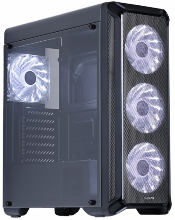 Корпус ZALMAN I3, без БП, большое боковое окно, черный,  ATX
