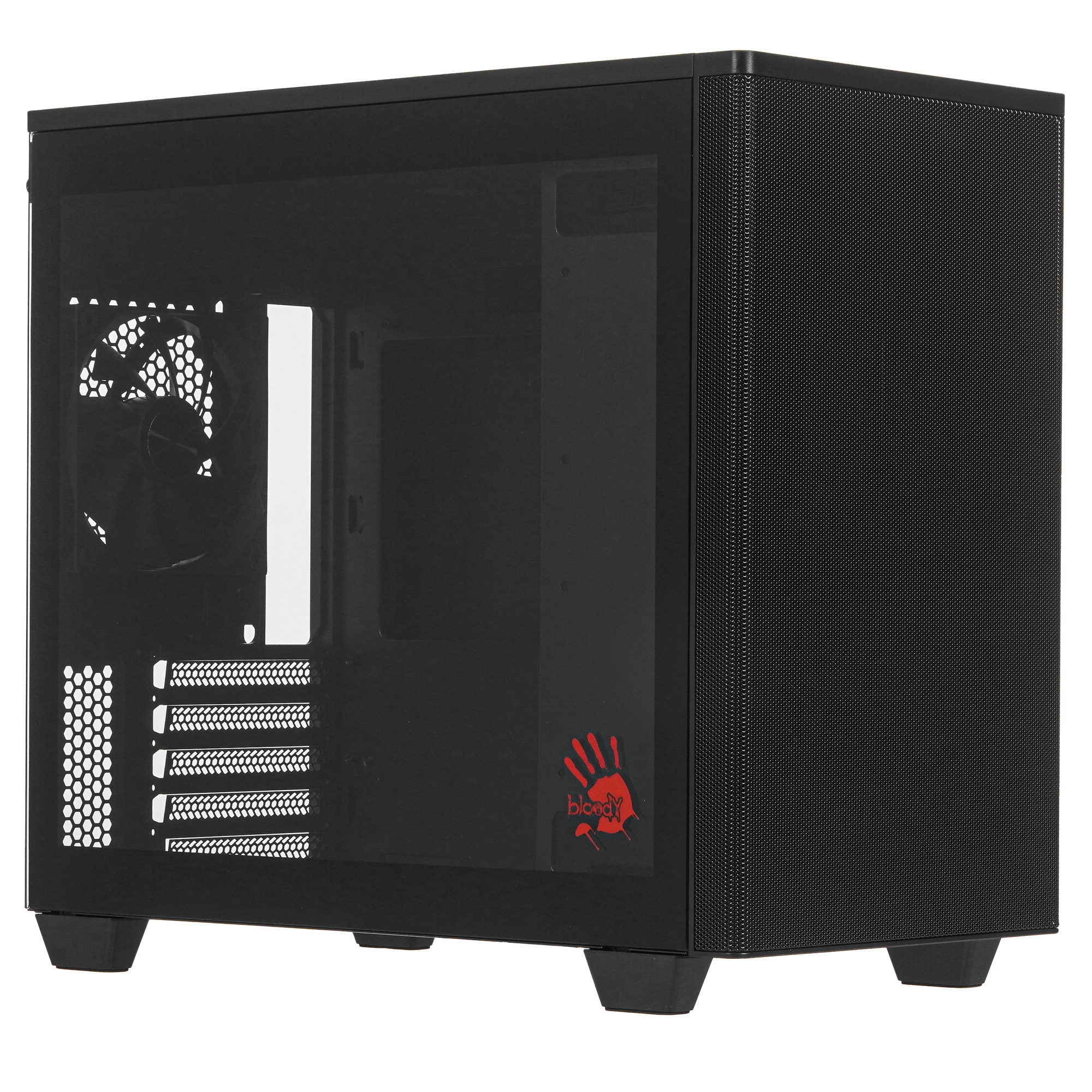 Корпус Bloody BD-CC117F черный без БП mATX 5x120mm 1xUSB2.0 1xUSB3.0 audio bott PSU