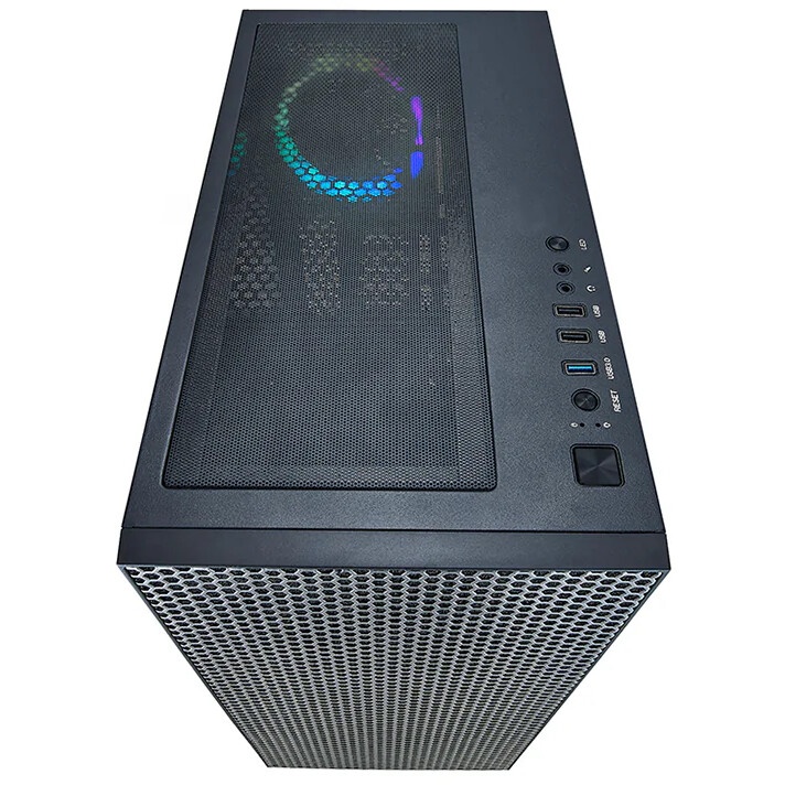 Компьютерный корпус Azza Hive черный без БП ATX 8x120mm 5x140mm 2xUSB2.0 1xUSB3.0 audio bott PSU