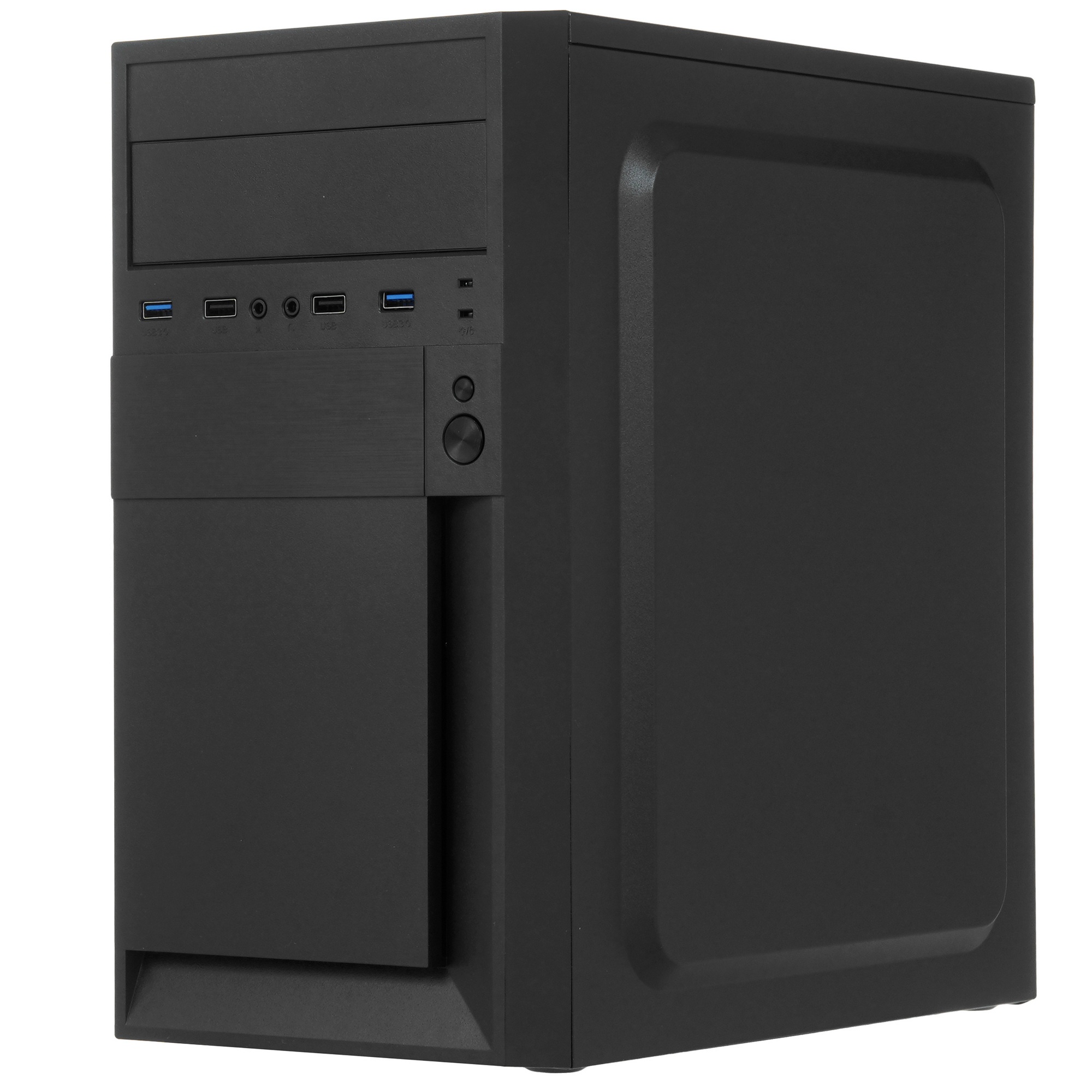Корпус Minitower ExeGate EX291142RUS BAA-105-01-AAA450 (mATX, БП AAA450 с вент. 8см, 2*USB, аудио, ч
