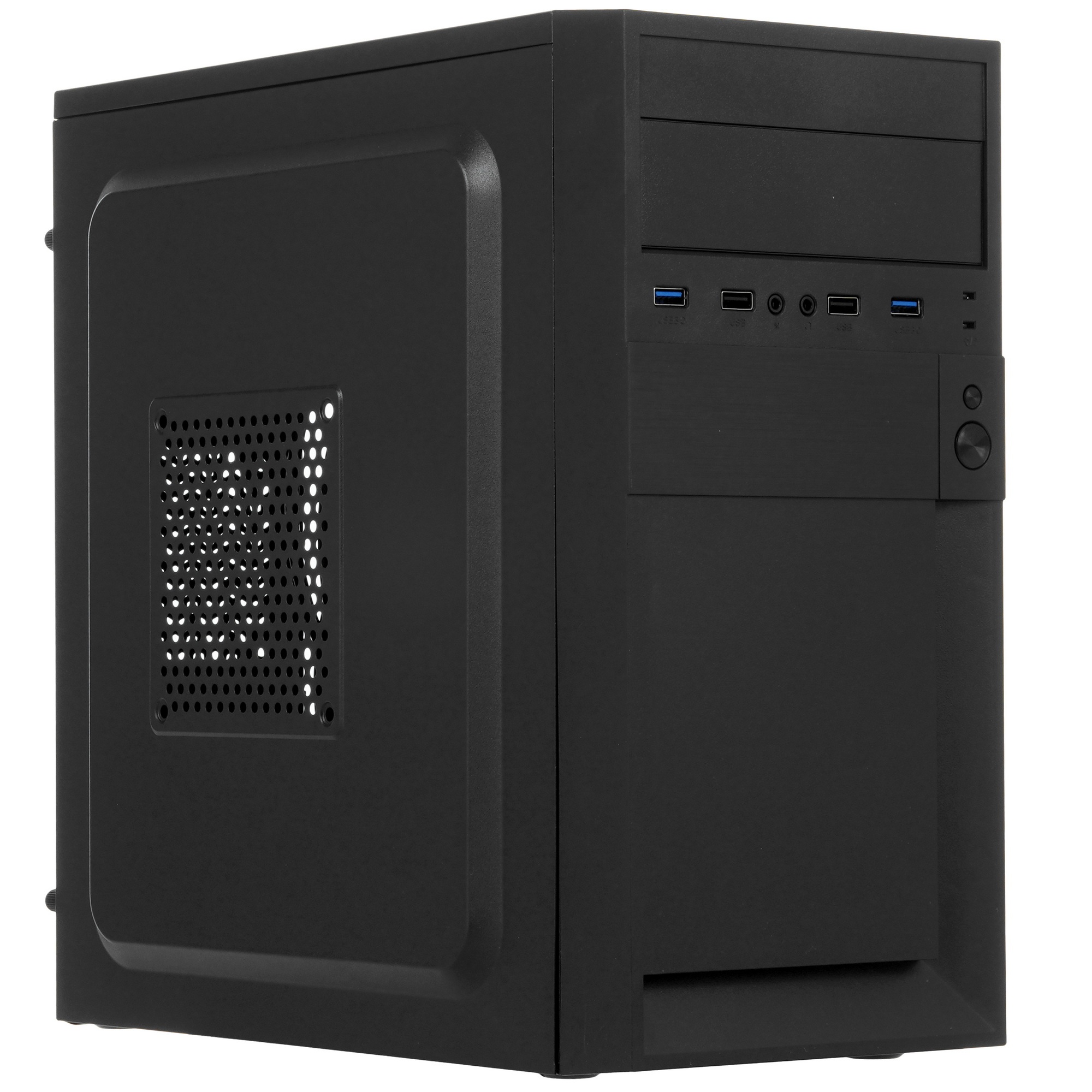 Корпус Minitower ExeGate EX291142RUS BAA-105-01-AAA450 (mATX, БП AAA450 с вент. 8см, 2*USB, аудио, ч