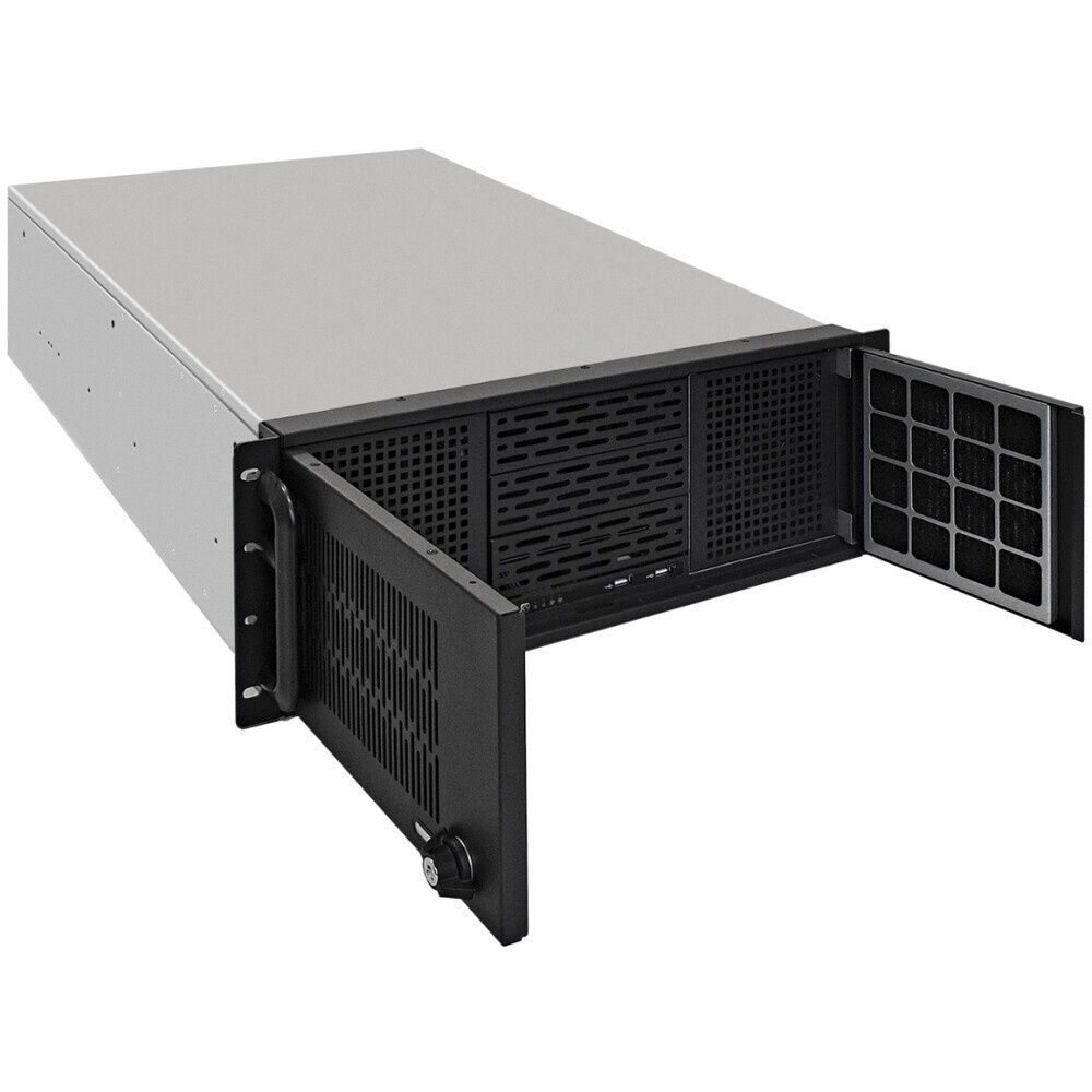 Серверный корпус 4-trays Workstation Chassis 2 x 5.25" drive bays 4 x 3.5" swappable HDD trays; 4-po