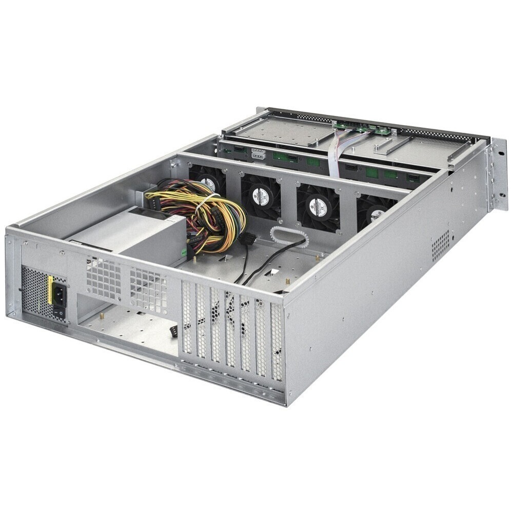 Серверный корпус 4-trays Workstation Chassis 2 x 5.25" drive bays 4 x 3.5" swappable HDD trays; 4-po