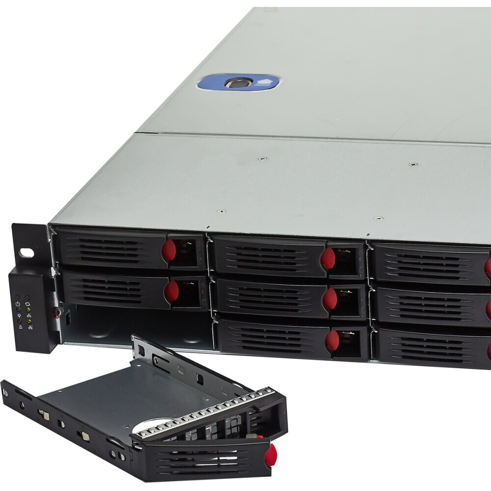 Серверный корпус 4-trays Workstation Chassis 2 x 5.25" drive bays 4 x 3.5" swappable HDD trays; 4-po