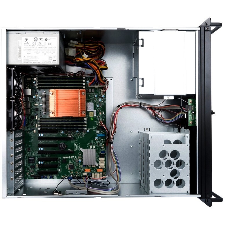 Корпус InWin IW-R400-01N /USB3.0*2/Rear fan 8025mm 4200RPM*2/Front fan 8025mm 4200RPM*2/Front door/A