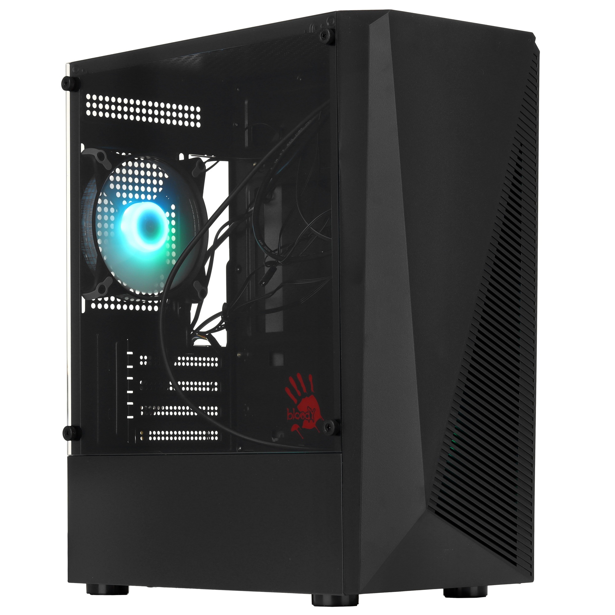 Компьютерный корпус Bloody BD-CC102F черный без БП mATX 2x120mm 2xUSB2.0 1xUSB3.0 audio bott PSU