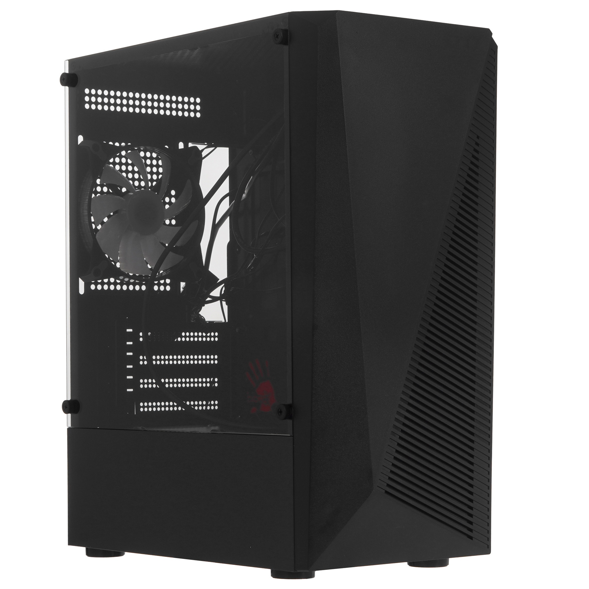 Компьютерный корпус Bloody BD-CC102F черный без БП mATX 2x120mm 2xUSB2.0 1xUSB3.0 audio bott PSU
