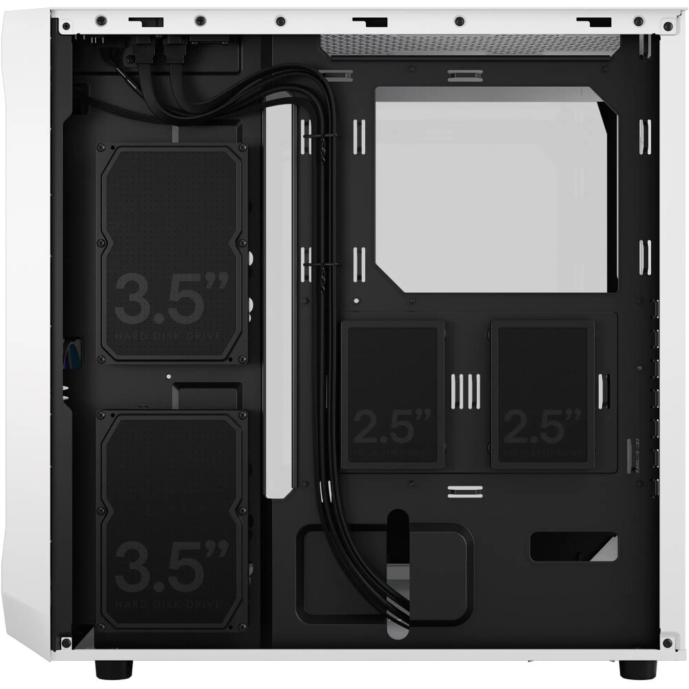 Корпус ПК без блока питания Fractal Design Meshify 2 Compact RGB TG Light Tint, Midi-Tower, 4x120mm