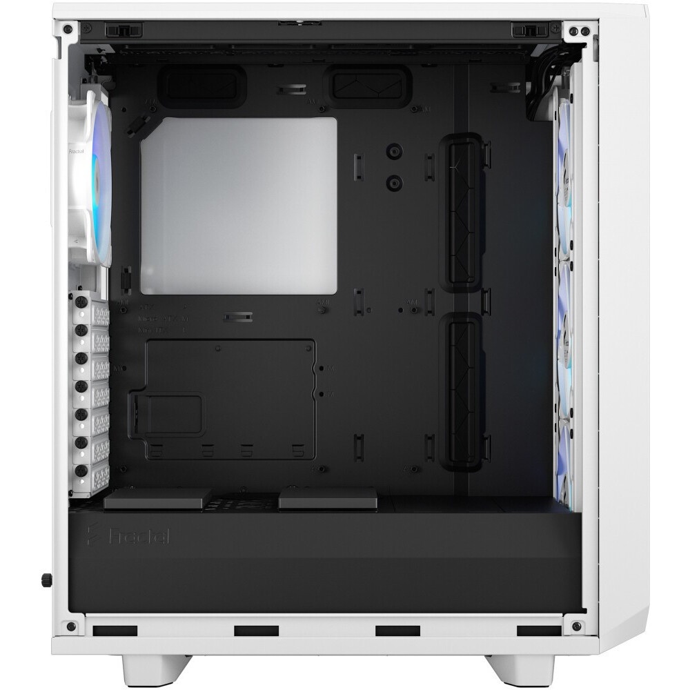 Корпус ПК без блока питания Fractal Design Meshify 2 Compact RGB TG Light Tint, Midi-Tower, 4x120mm