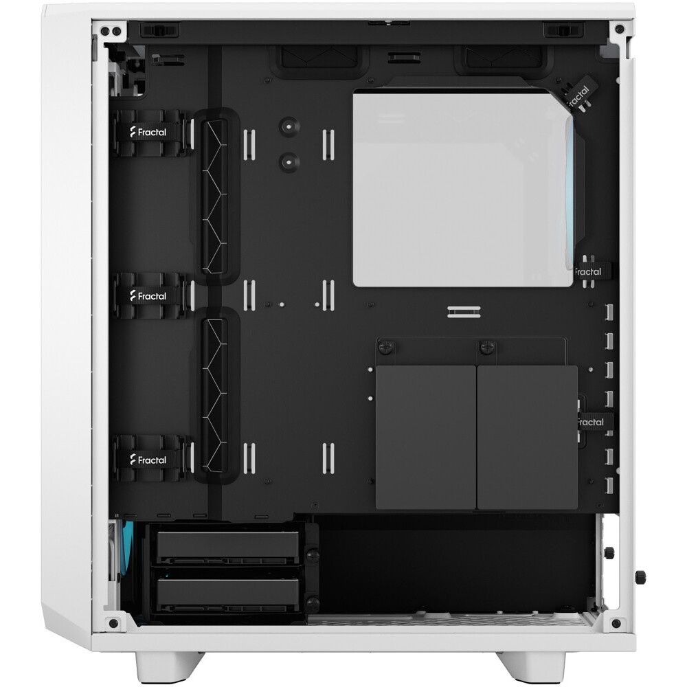 Корпус ПК без блока питания Fractal Design Meshify 2 Compact RGB TG Light Tint, Midi-Tower, 4x120mm