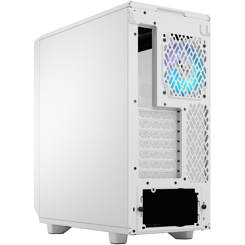 Корпус ПК без блока питания Fractal Design Meshify 2 Compact RGB TG Light Tint, Midi-Tower, 4x120mm