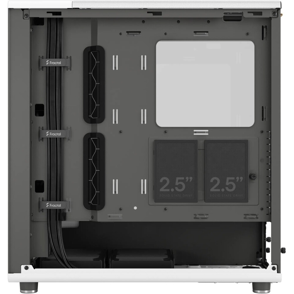 Корпус ПК без блока питания Fractal Design Meshify 2 Compact RGB TG Light Tint, Midi-Tower, 4x120mm