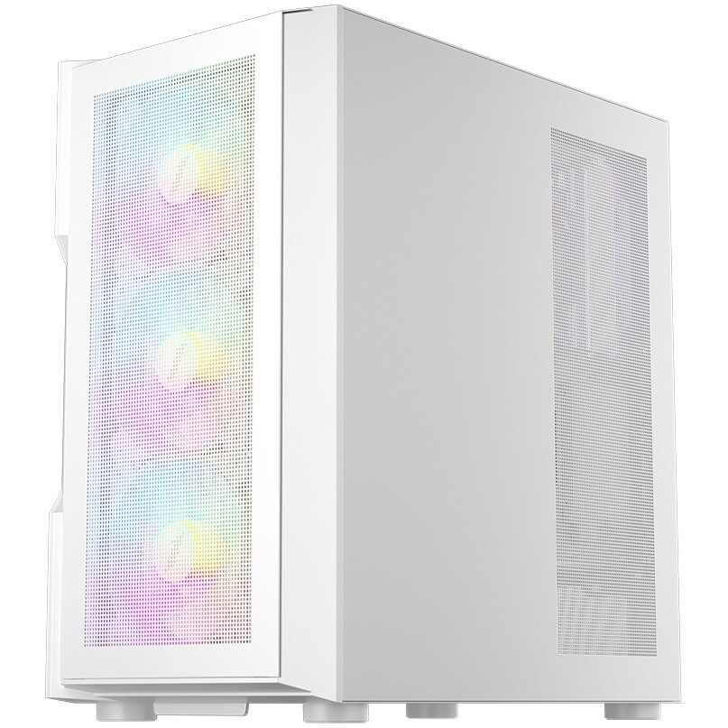 Корпус ПК без блока питания Fractal Design Meshify 2 Compact RGB TG Light Tint, Midi-Tower, 4x120mm