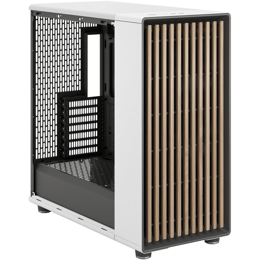 Корпус ПК без блока питания Fractal Design Meshify 2 Compact RGB TG Light Tint, Midi-Tower, 4x120mm